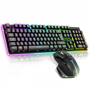 Spirit of Gamer CLS-MK600SBK clavier Souris incluse USB AZERTY Anglais Noir