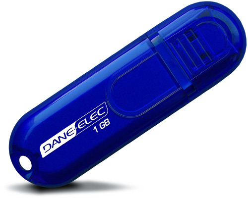 Dane-Elec 1GB zPen Mate (Nacre) lecteur USB flash 1 Go USB Type-A 2.0 Bleu