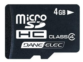 Dane-Elec 4GB Micro SecureDig.incl.Adap