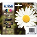 Epson PAQUERETTE / 18 pack de de 4 cartouches jet d'encre noire, cyan, magenta et jaune authentique (T180640)