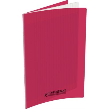 Conquerant Cahiers Polypro bloc-notes 96 feuilles Rose