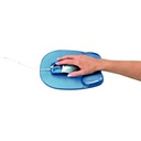 Tapis souris Crystal gel bleu