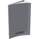Conquerant Cahiers Polypro bloc-notes 96 feuilles Gris