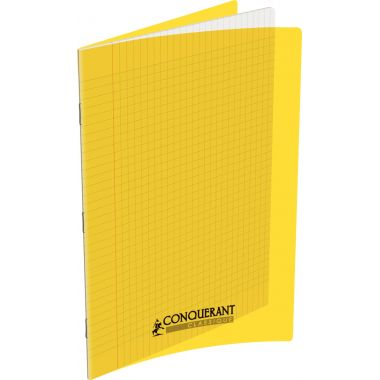 Conquerant Cahiers Polypro bloc-notes 96 feuilles Jaune