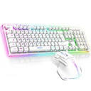 Spirit of Gamer CLS-MK600WT clavier Souris incluse Jouer USB AZERTY Blanc