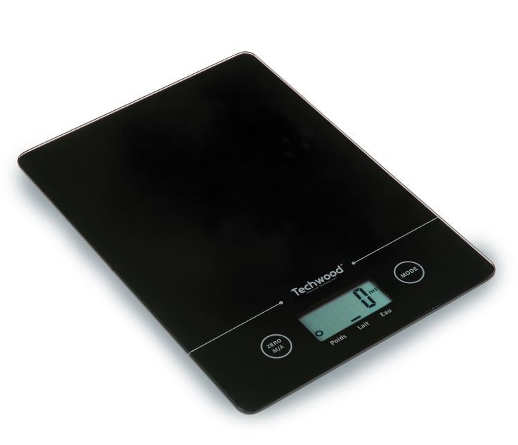 Techwood TPA-526 escabeaux de cuisine Noir Comptoir Rectangle Balance de ménage électronique