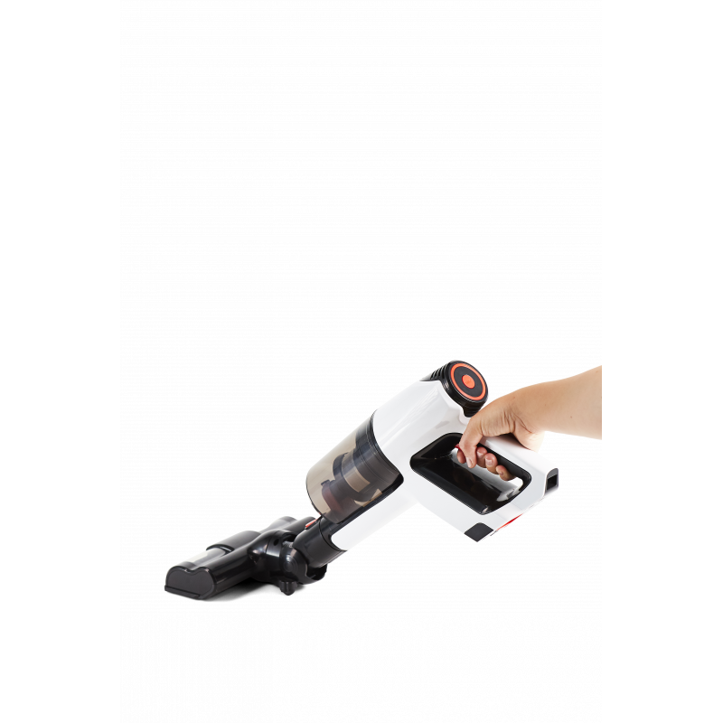 Techwood TAB-6626 aspirateur balai et balai électrique Aspirateur-balai 2 en 1 Batterie Sec Sans sac 140 W Noir, Argent 0,5 Ah