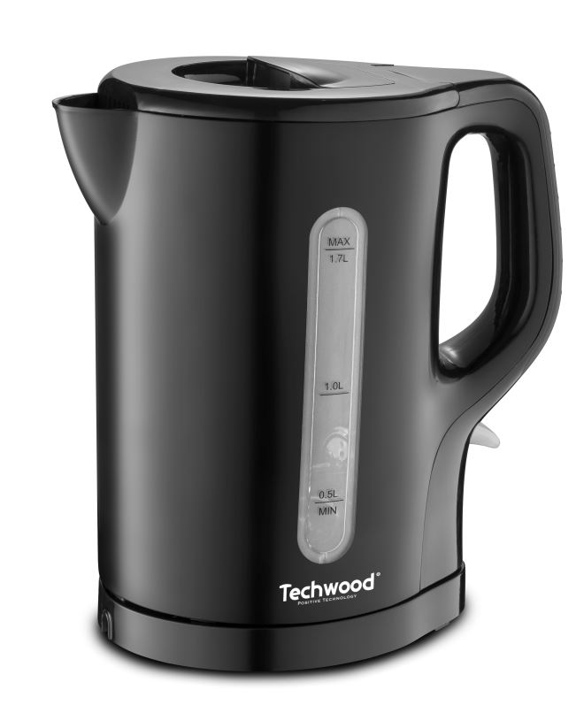 TECHWOOD Bouilloire Sans Fil Noir 1,7 L