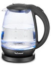 Techwood TB-1717V bouilloire 1,7 L 2200 W Noir, Transparent