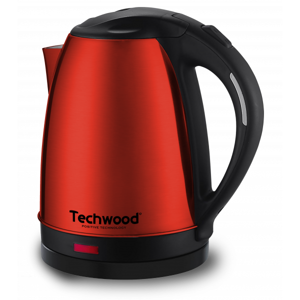 TECHWOOD Bouilloire Sans Fil inox rouge