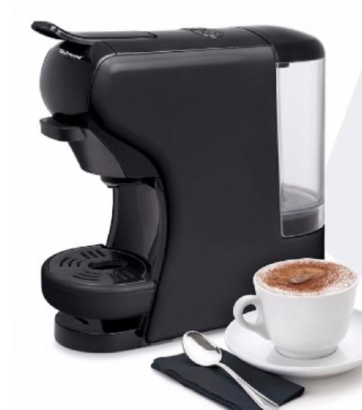 TECHWOOD Cafetiére Nespresso et Dolce Gusto Noir