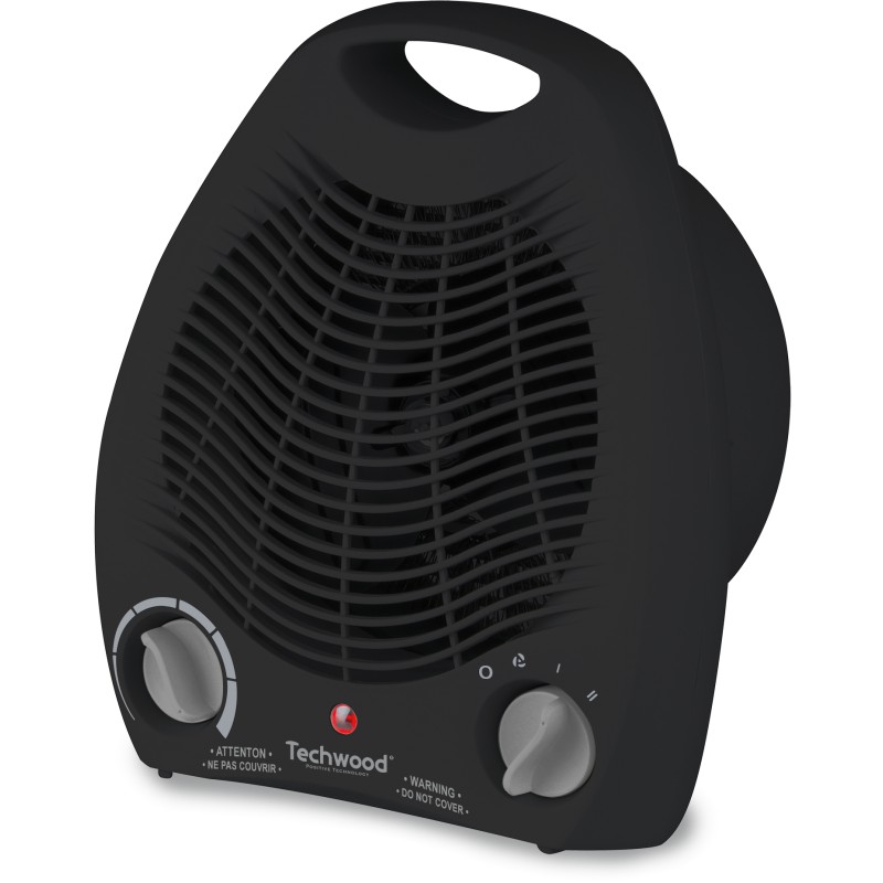 TECHWOOD Chauffage Soufflant Noir