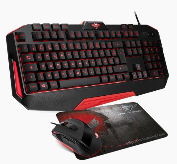 Pack PRO-MK3 Pro Filaire Gaming Clavier + Souris + Tapis