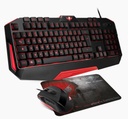 Pack PRO-MK3 Pro Filaire Gaming Clavier + Souris + Tapis