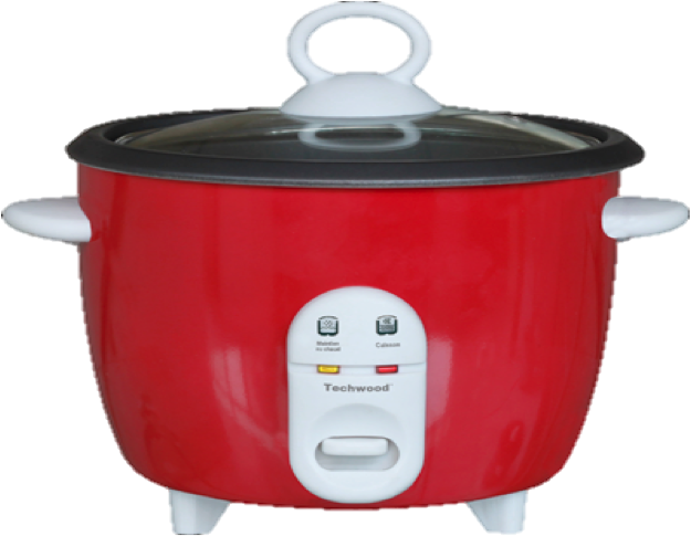 Techwood TCR-105 cuiseur à riz 1 L 400 W Noir, Rouge, Blanc