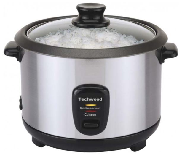 Techwood TCR-181 cuiseur à riz 1,8 L 700 W Noir, Argent