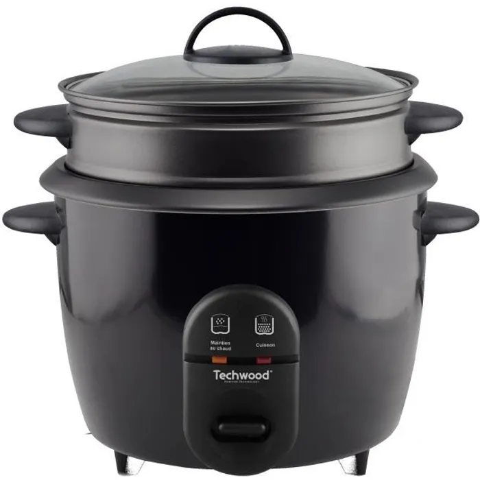 TECHWOOD Cuiseur Riz 1.8L + vapeur