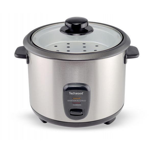 TECHWOOD Cuiseur Riz 1.8L+vapeur inox