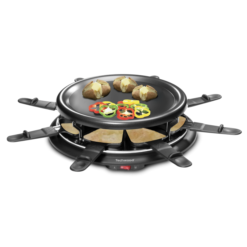 Techwood TRA-88 raclette 8 personne(s) Noir