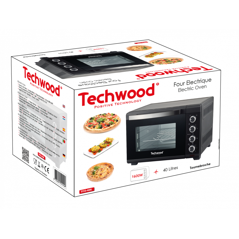 TECHWOOD Four Electrique / Broche 40 L