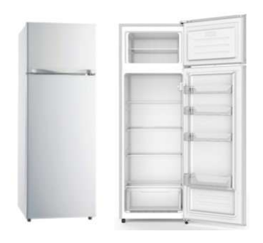 CHEF CRAFT Réfrigérateur 2 portes 237L blanc