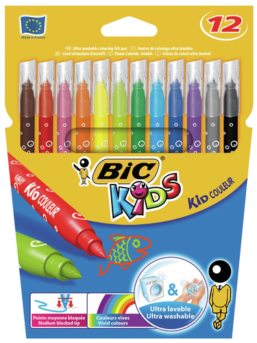 BIC Kid Couleur stylo-feutre 12 pièce(s)