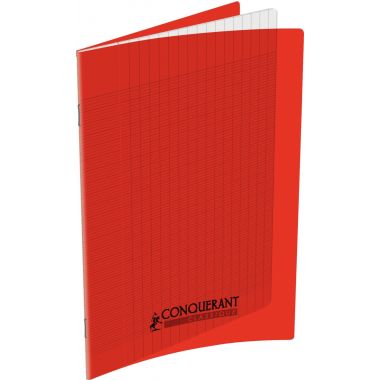 Conquerant Cahiers Polypro bloc-notes 32 feuilles Rouge
