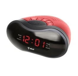 TOKAI - Radio réveil FM rouge