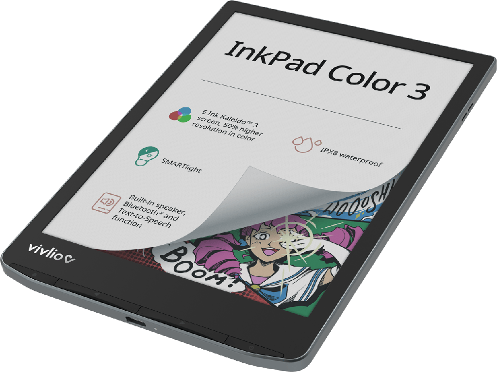 Vivlio InkPad Color 3 - Liseuse bleu acier 7.8"