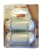 TECHWOOD 2 têtes de Rechange Appareil Anti-Callosité