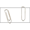 Boite de 100 trombones 45mm bout chevron nickelé