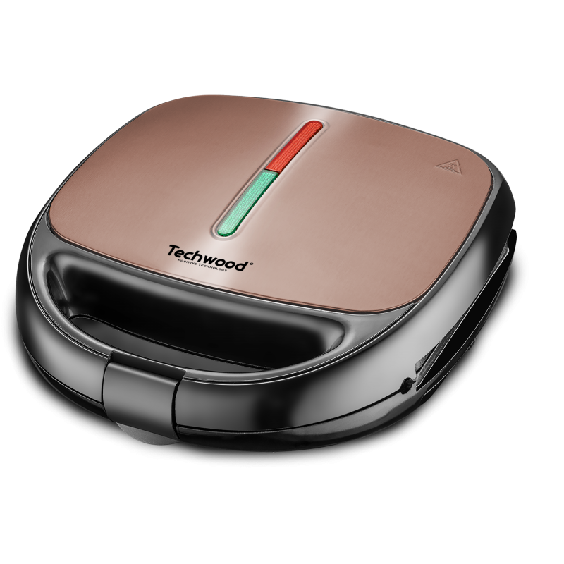 Techwood TGCI-811 moule à gauffres 2 gauffre(s) 800 W Marron
