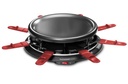 Techwood TRA-80 raclette 8 personne(s) 900 W Noir, Rouge