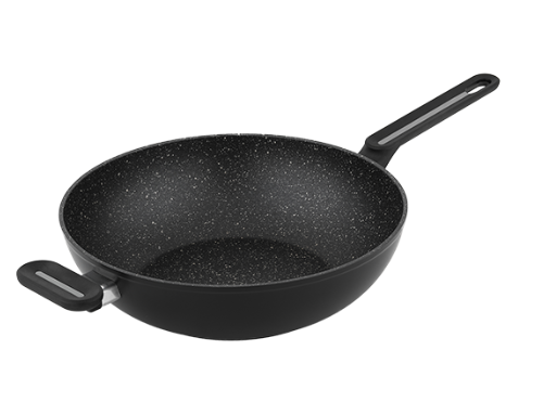 TECHWOOD Wok 30 cm Aluminium Forgé TAF-30WO
