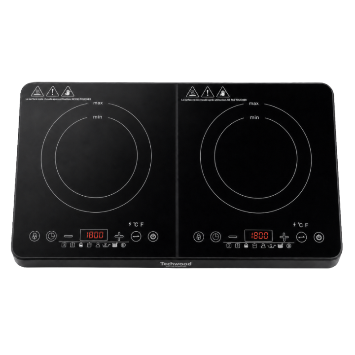 TECHWOOD Plaque induction 2 feux 3500w