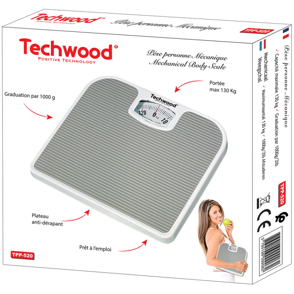 TECHWOOD pèse personne mécanique