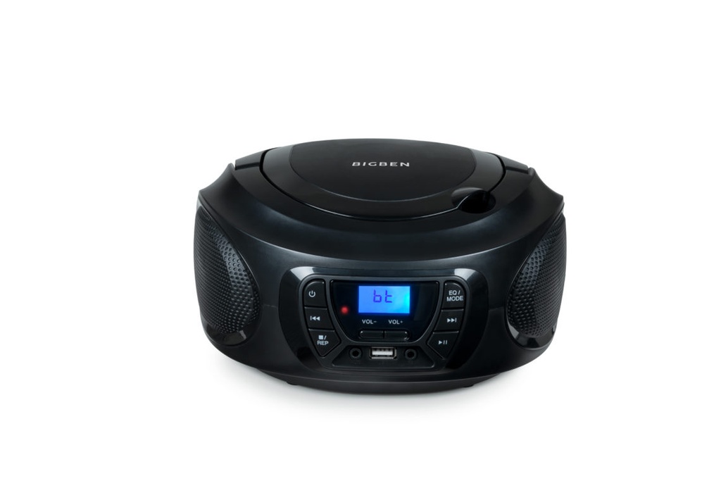 BIGBEN Radio CD Portable USB Noir + BLue Blacklight