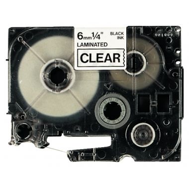 Brother TZE-111 ruban d'étiquette Noir sur transparent