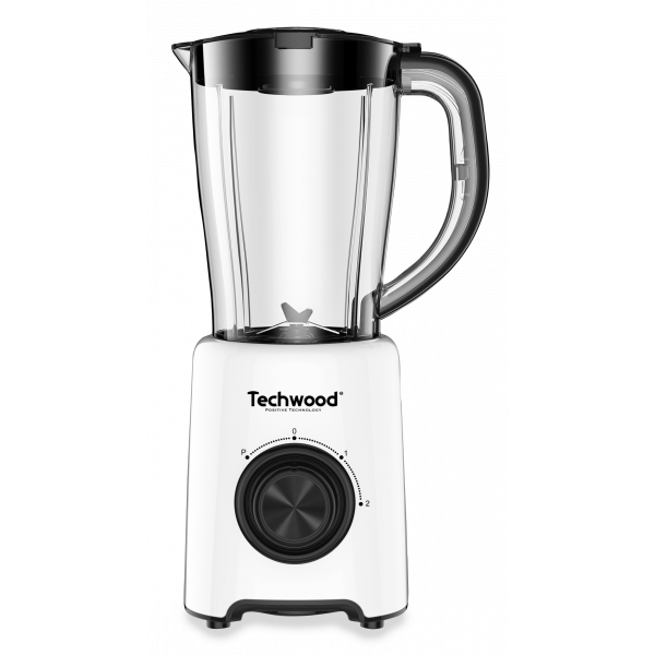 TECHWOOD  Blender 1.5L blanc noir