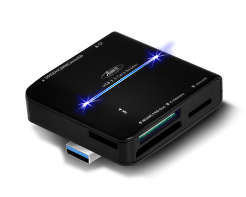ADVANCE CR-008U3 lecteur de carte mémoire USB 3.2 Gen 1 (3.1 Gen 1) Noir