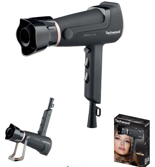 TECHWOOD Sèche Cheveux Pro 2000W Bronze /Noir