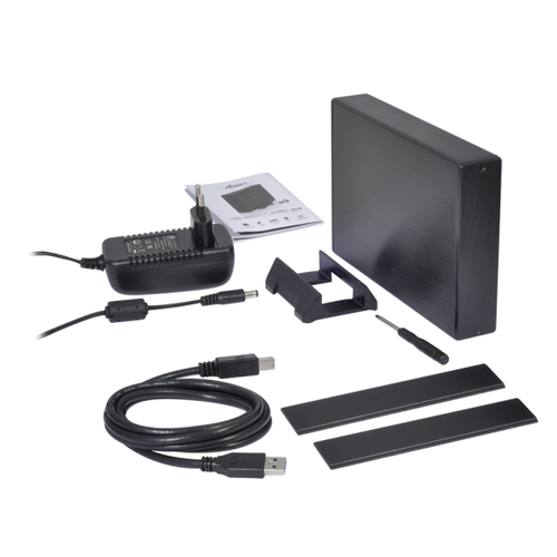ADVANCE BX-308U3 Boîtier de disques de stockage Boîtier HDD Noir 3.5"
