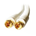 MCL MC787HQZ-2M câble coaxial Type F Blanc