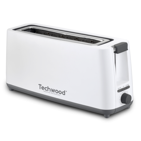 TECHWOOD Grille Pain Jumbo Blanc