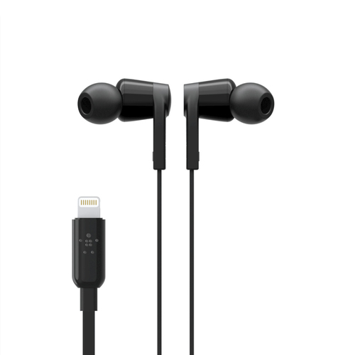 Belkin Rockstar Casques Avec fil Ecouteurs Appels/Musique Noir