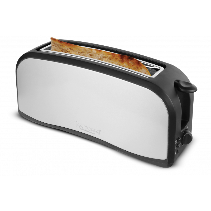 Techwood TGPI-1016 grille-pain 1 part(s) 1000 W Noir, Acier inoxydable