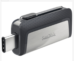 SanDisk Ultra Dual Drive USB Type-C lecteur USB flash 32 Go USB Type-A / USB Type-C 3.2 Gen 1 (3.1 Gen 1) Noir, Argent