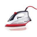 Techwood TFV-2405C fer à repasser Fer à vapeur Semelle en céramique 2400 W Noir, Rouge, Blanc