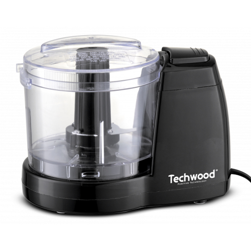 TECHWOOD hachoir électrique 0,375 L 150 W Noir, Transparent