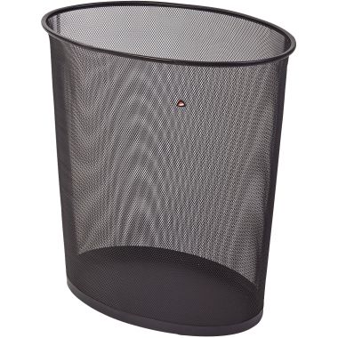 Alba MESHCORBGM N poubelle 40 L Ovale Acier Noir